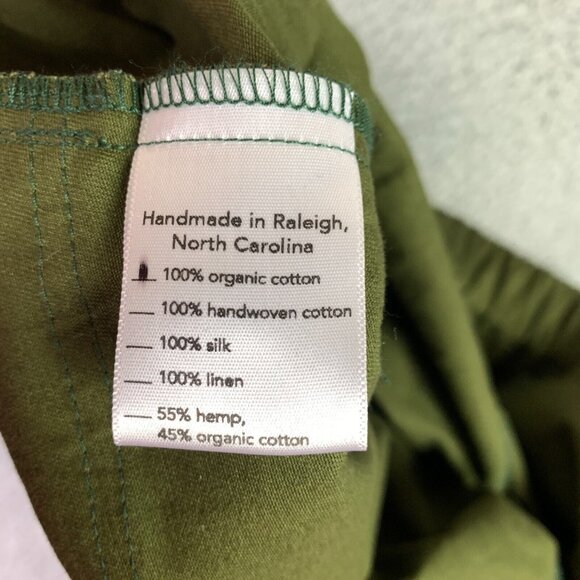 Pamut Apparel Frankie Pant Womens Large Olive Slim Tapered Leg Cotton Twill NEW - Picture 10 of 16